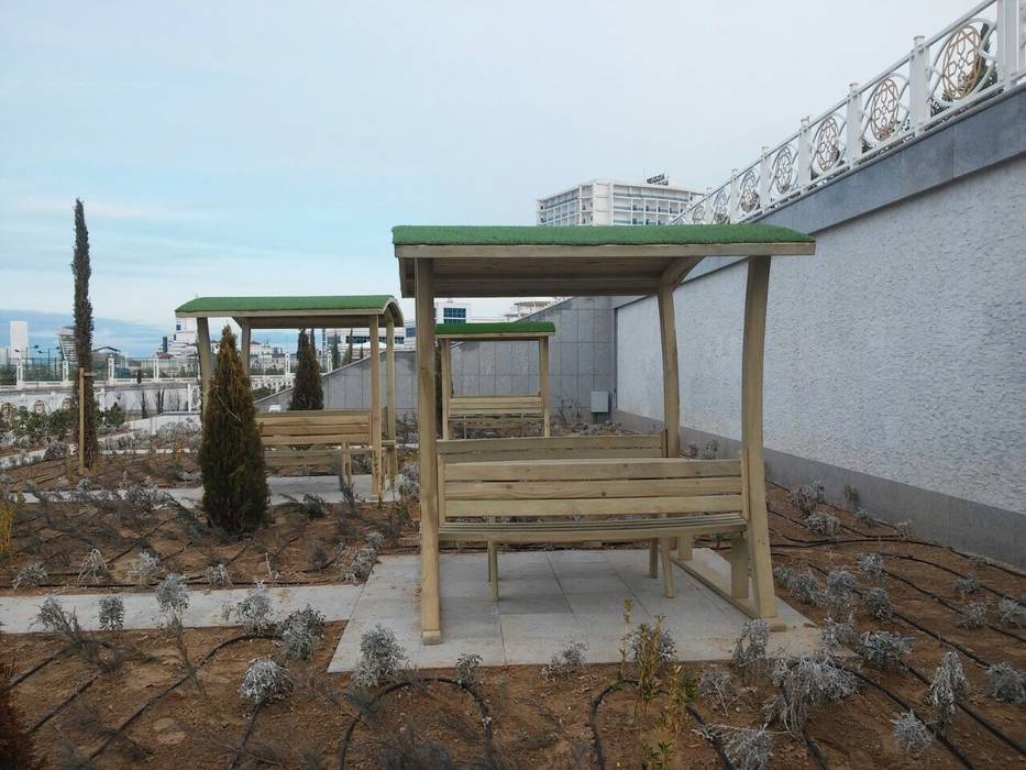 Piknik Kameriye, AĞAÇ EV MOBİLYA PEYZAJ LTD. ŞTİ. AĞAÇ EV MOBİLYA PEYZAJ LTD. ŞTİ. Jardines de estilo minimalista Pérgolas, toldos e invernaderos