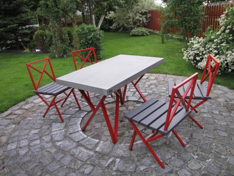 Ogrodowe stoły, krzesła, komplety, Stańczyk Konstrukcje Stańczyk Konstrukcje Nowoczesny ogród Meble ogrodowe