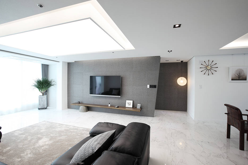 일산 강선마을 벽산아파트 58평형, MID 먹줄 MID 먹줄 Modern living room