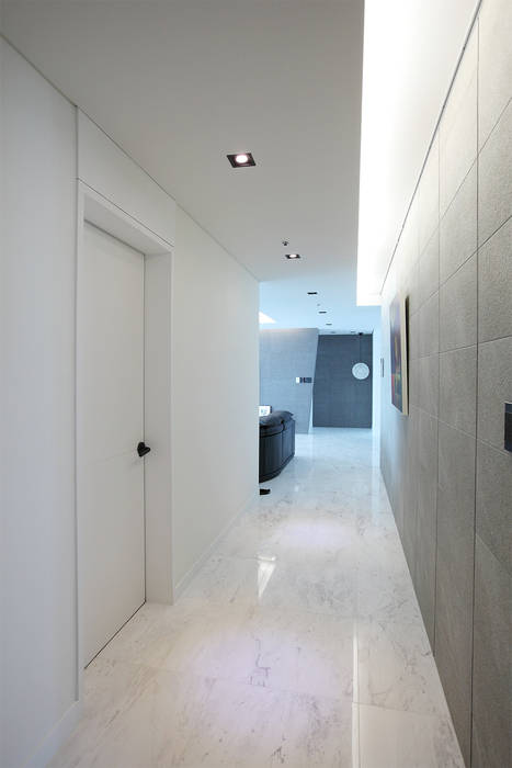 일산 강선마을 벽산아파트 58평형, MID 먹줄 MID 먹줄 現代風玄關、走廊與階梯