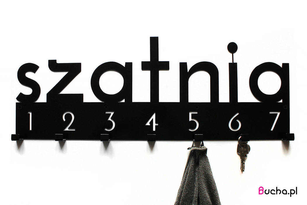 SZATNIA wieszak do przedpokoju metalowy, Bucha Bucha Hành lang, sảnh & cầu thang phong cách công nghiệp Kim loại Clothes hooks & stands