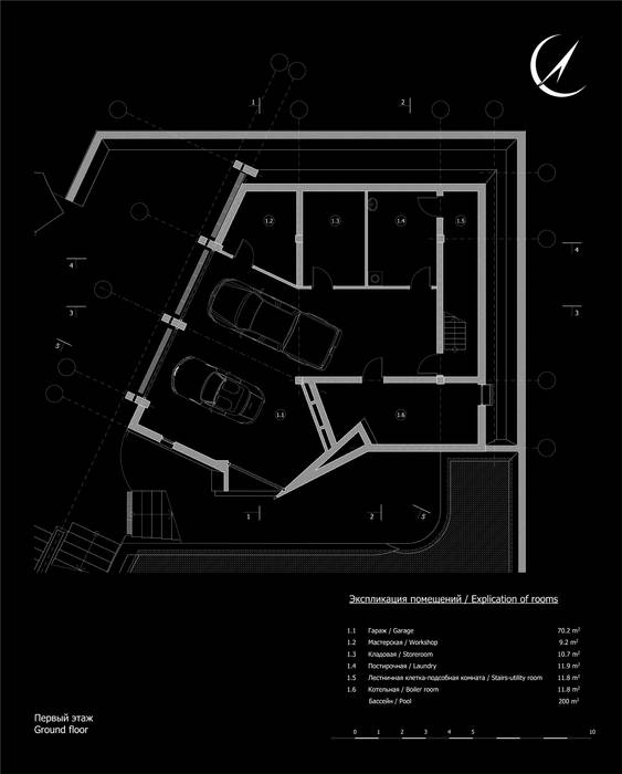 План первого этажа CHM architect