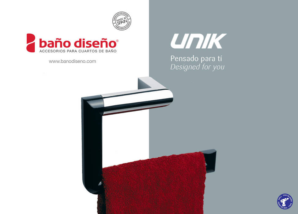 Colección UNIK - accesorios de baño - Baño Diseño Baño Diseño Baños de estilo moderno Decoración