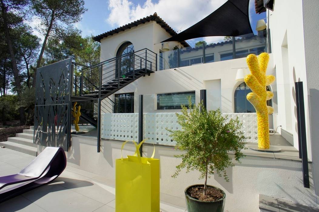 Rénovation et décoration d'une villa au Nord de Montpellier, Parcs des Vautes, LEWISA home LEWISA home منازل