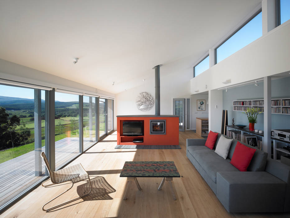 The Houl, Simon Winstanley Architects Simon Winstanley Architects Salas de estar modernas