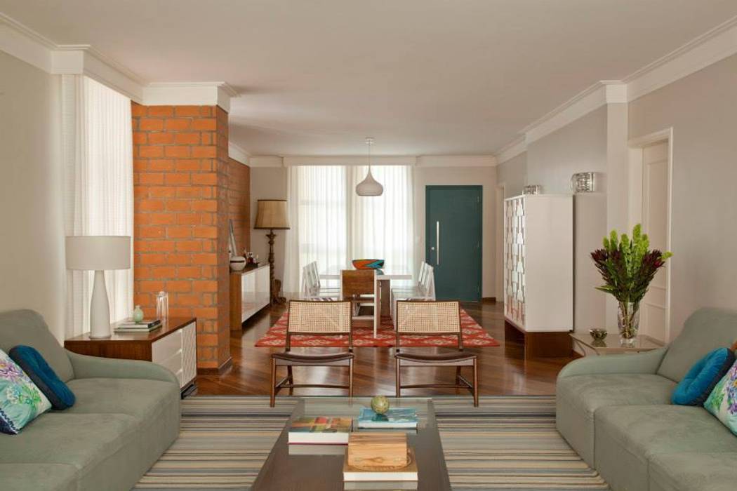 Apartamento - Bairro de Higienópolis, CARMELLO ARQUITETURA CARMELLO ARQUITETURA Moderne woonkamers Sofa's & fauteuils