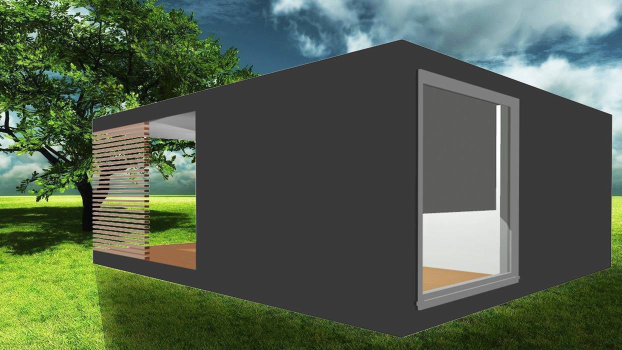 Estudo Modular tipo T1, Idealiving Idealiving Casas minimalistas