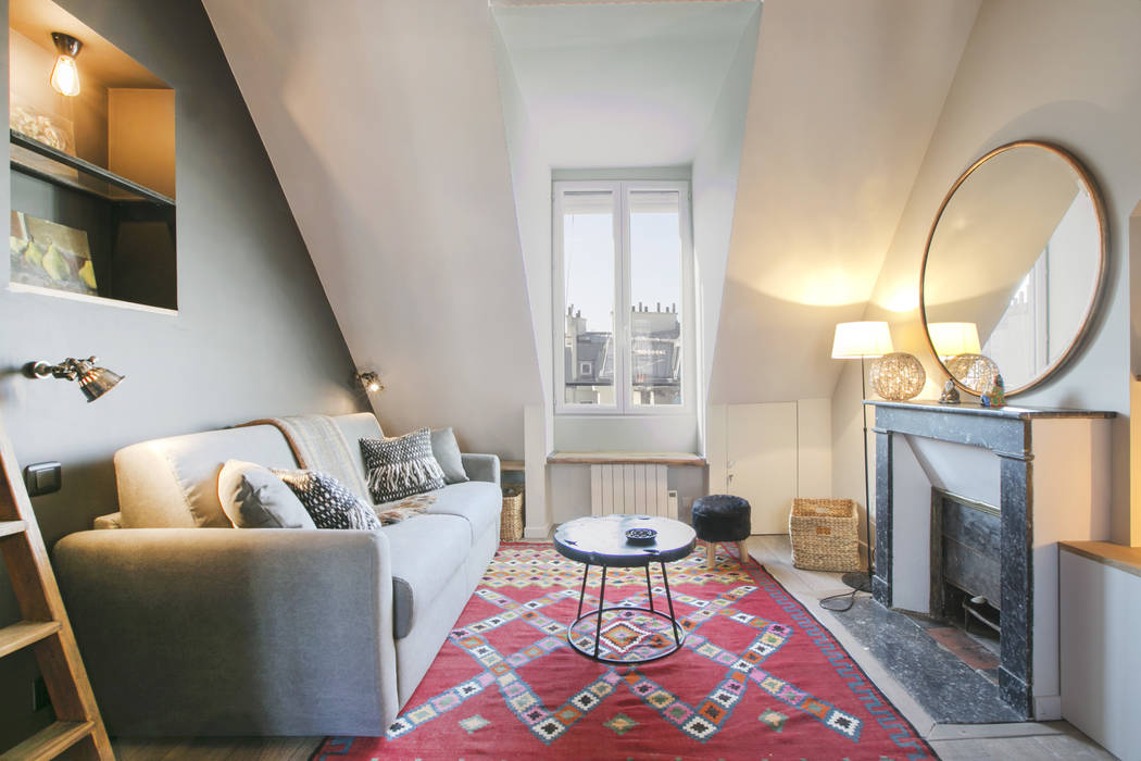 rue de rivoli 75001 PARIS, cristina velani cristina velani Scandinavian style living room