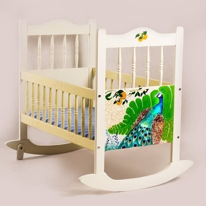 Kołyski przykłady realizacji , lululaj lululaj Scandinavian style nursery/kids room Beds & cribs