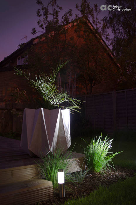 Kronen 65 Planter In Warm Grey Concrete Adam Christopher Design Taman Gaya Skandinavia Beton Plant pots & vases