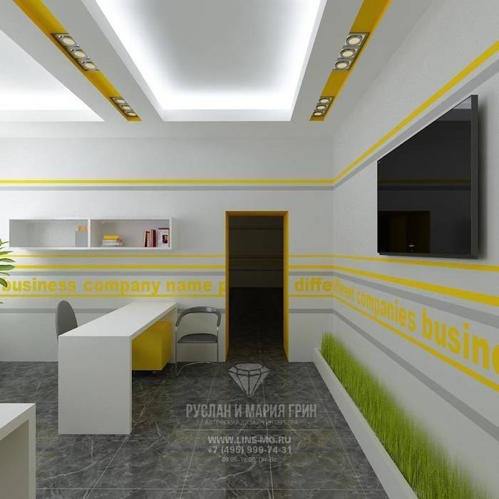 Дизайн интерьера офиса Студия интерьеров «Мария Грин Дизайн» Коммерческие помещения Офисные помещения