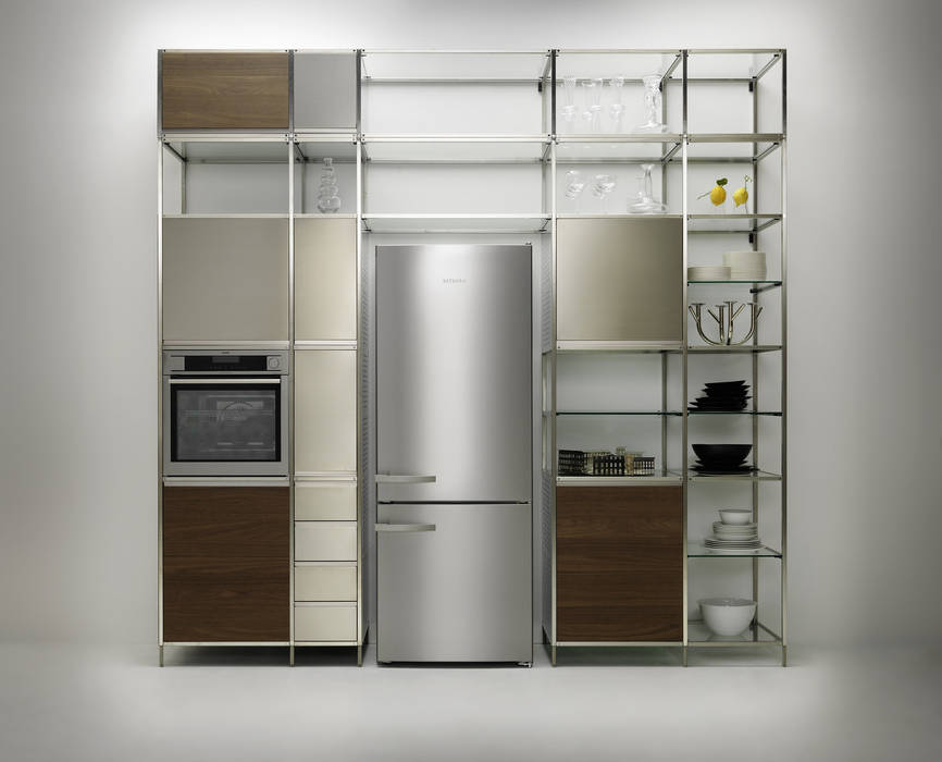 Meccanica Kitchen steel frame, Valcucine Valcucine Moderne Küchen