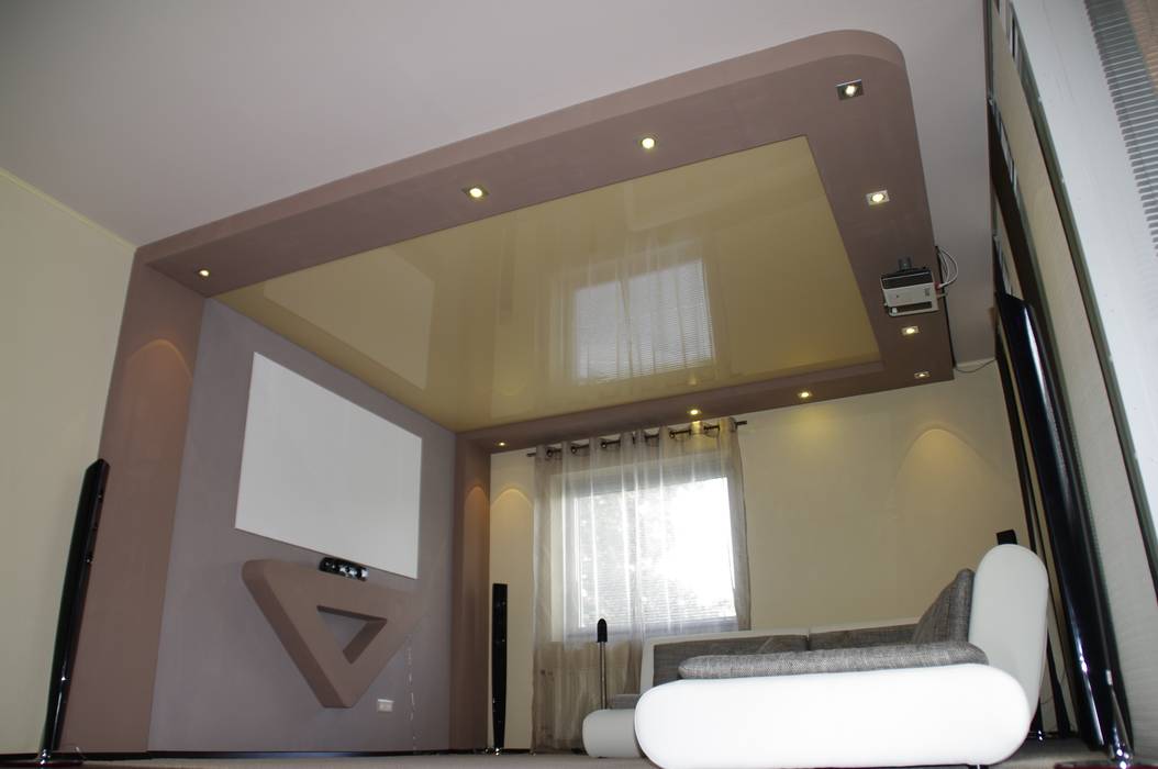 Kombination spanndecke mit gkb konstruktionen : moderne wohnzimmer ... Kombination spanndecke mit gkb konstruktionen : moderne wohnzimmer ...