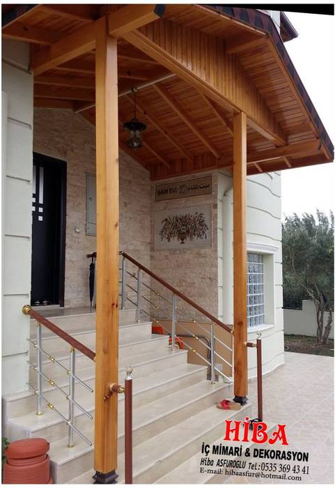 Ahmet Bilgin Evi, Hiba iç mimarik Hiba iç mimarik Pasillos, vestíbulos y escaleras de estilo moderno