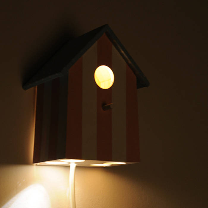 Birdhouse lamp “Sweet dreams”, NOBOBOBO NOBOBOBO Quarto infantil moderno Iluminação