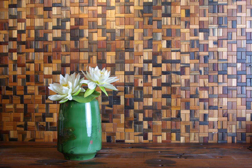 Reclaimed Ship Wood Used Worldwide, ShellShock Designs ShellShock Designs กำแพง ไม้ Wood effect