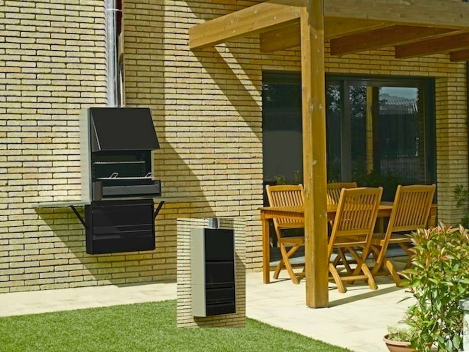 Barbecue Pleek 66i, chemoa.fr chemoa.fr Jardines de estilo moderno Parrillas