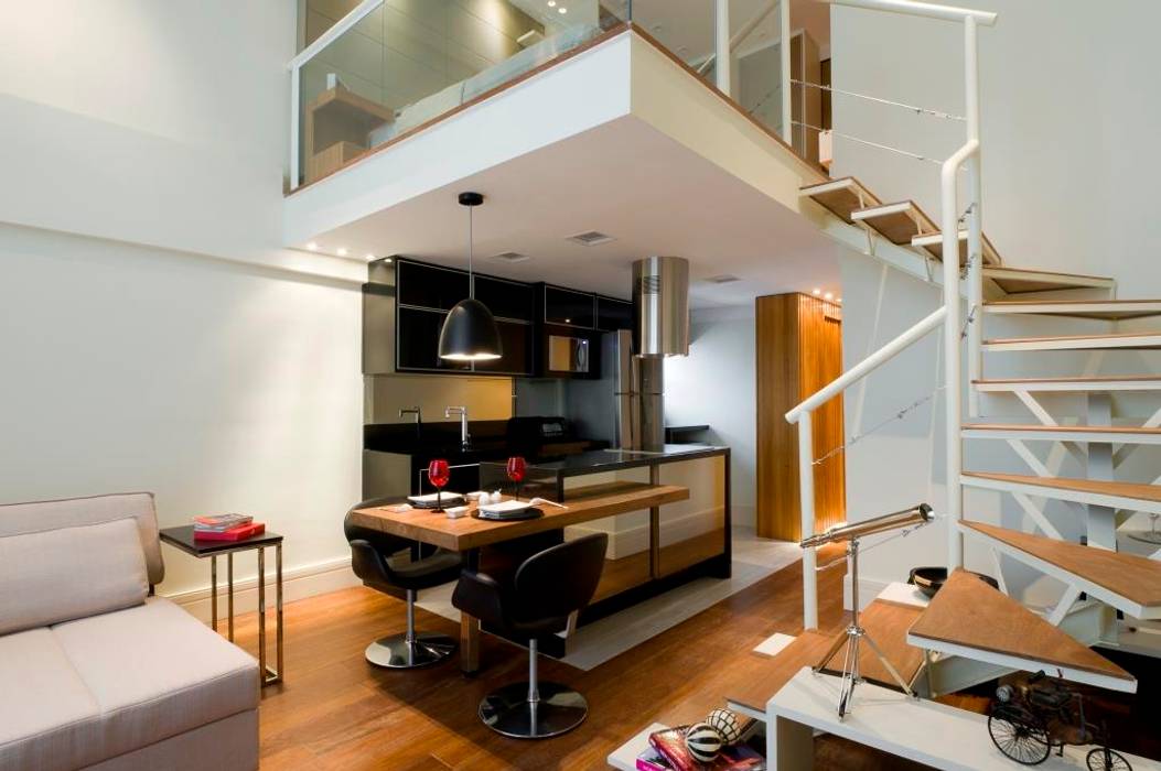 LOFT SANTANA, SÃO PAULO(SP), LORENZZO ARQUITETURA E INTERIORES LORENZZO ARQUITETURA E INTERIORES Cozinhas modernas