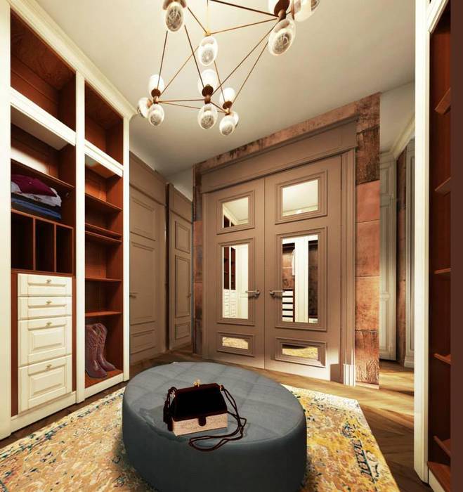 Квартира в ЖК «ЛИТЕРАТОР», KOSHKA INTERIORS KOSHKA INTERIORS Eclectic style dressing rooms