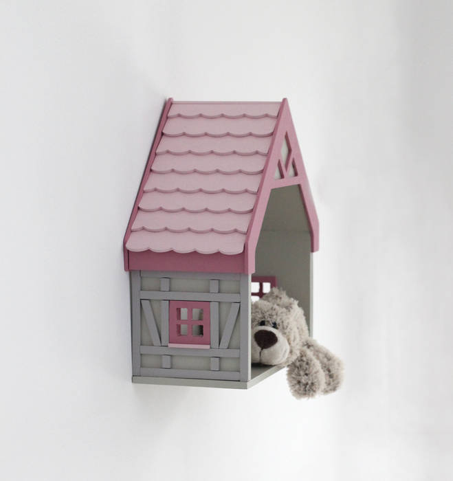 DOLLHOUSE „PINK COTTAGE” Shelf., EBISSU EBISSU Nursery/kid’s room Storage