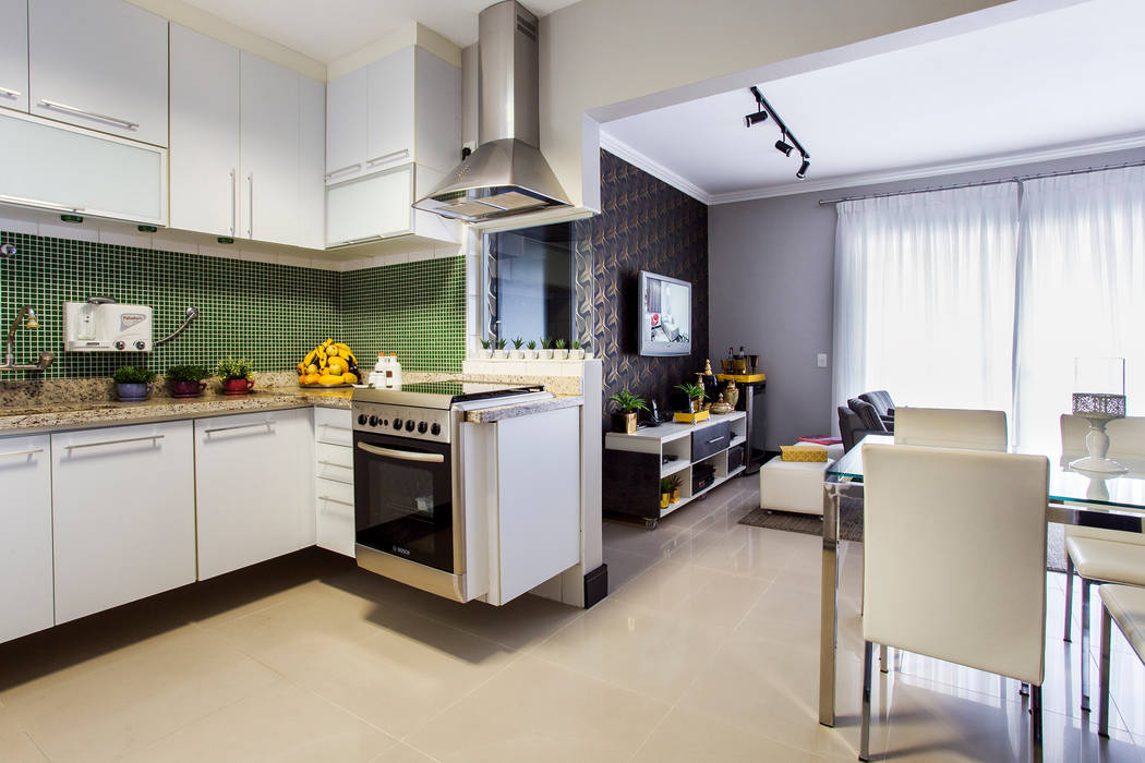 Cozinha integrada Lo. interiores Cozinhas modernas