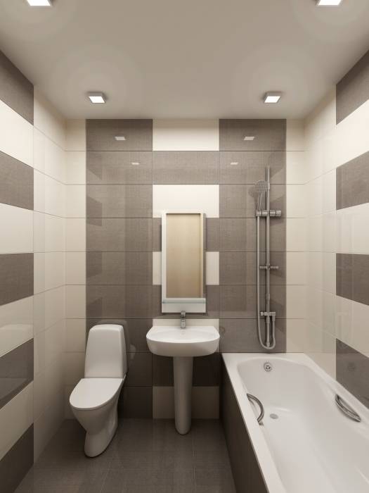 1-но комнатная квартира-студия 27.40m², PLANiUM PLANiUM Ванная комната в стиле модерн