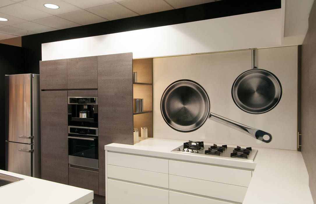 "Saucepan" keuken achterwand op Pimp Superior materiaal. homify Moderne keukens