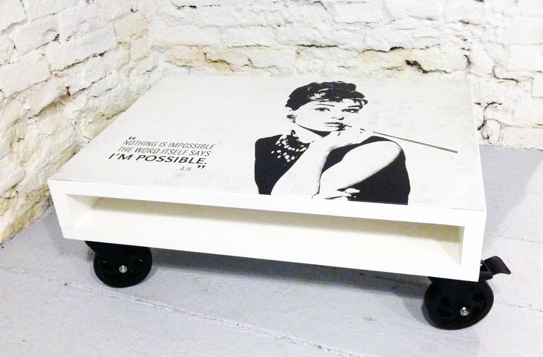 Stolik kawowy Audrey/ Audrey coffee table 60x80, Tailormade Furniture Tailormade Furniture İskandinav Oturma Odası Kenar Masa & Tablaları