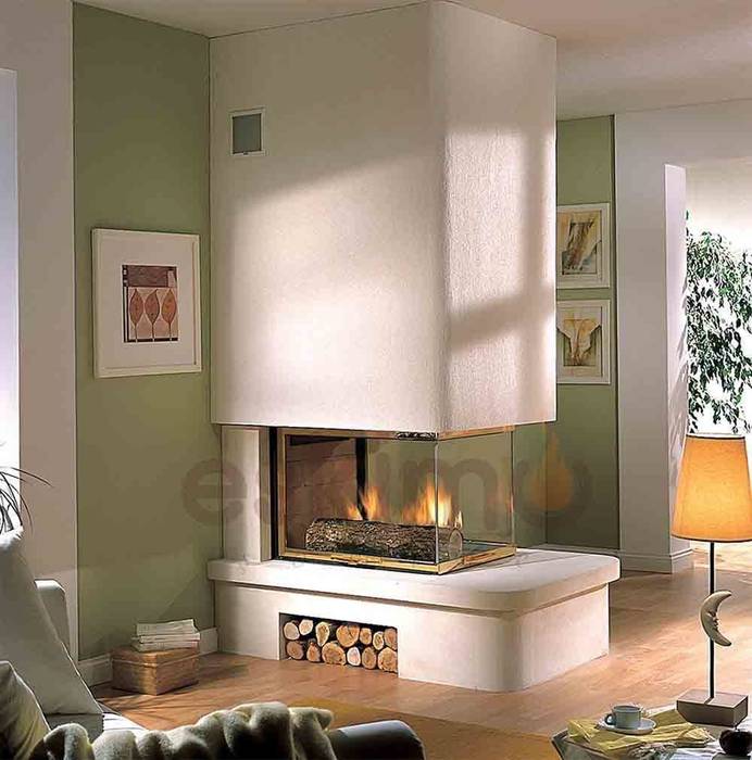 Eskimo Somine, Eskimo Şömine Eskimo Şömine Modern Living Room Fireplaces & accessories