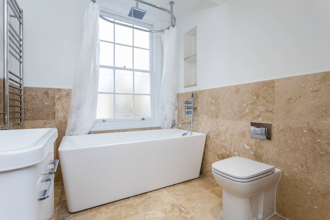 Flat Conversion in Islington, GK Architects Ltd GK Architects Ltd Modern Bathroom Bathtubs & showers