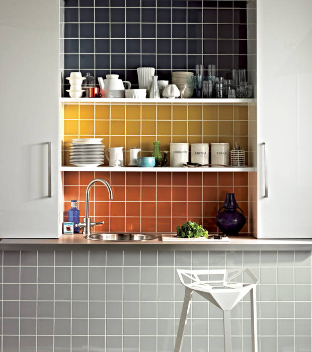 Prismatics Wall Tiles The London Tile Co. 모던스타일 벽지 & 바닥 타일