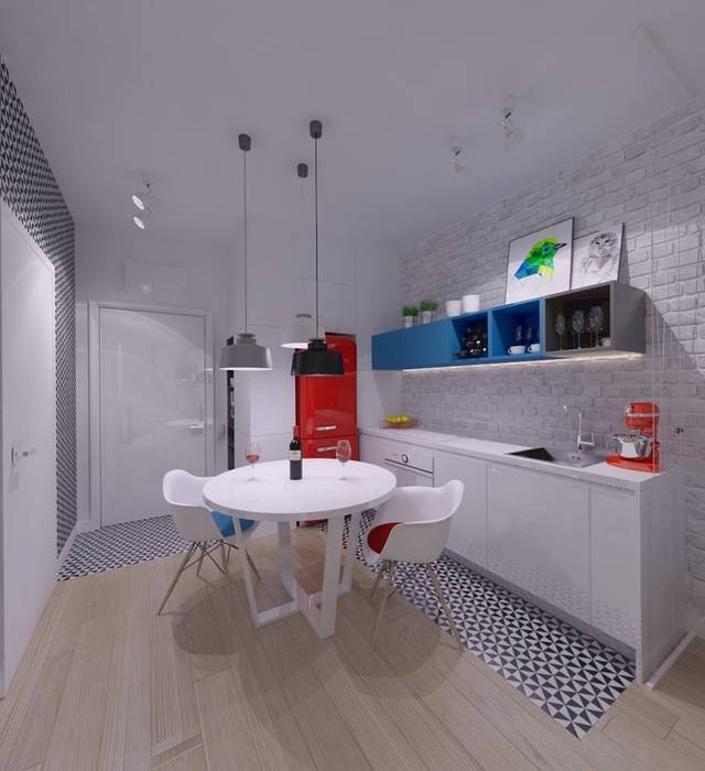 Mieszkanie na wynajem 31m2 Warszawa-Opcja I, The Vibe The Vibe Industriële keukens