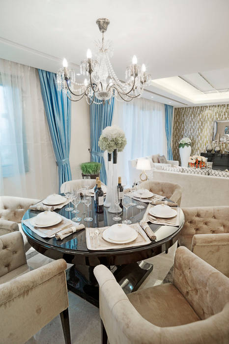 Metropolitan Heights | High-End Apartment by London homify Modern dining room