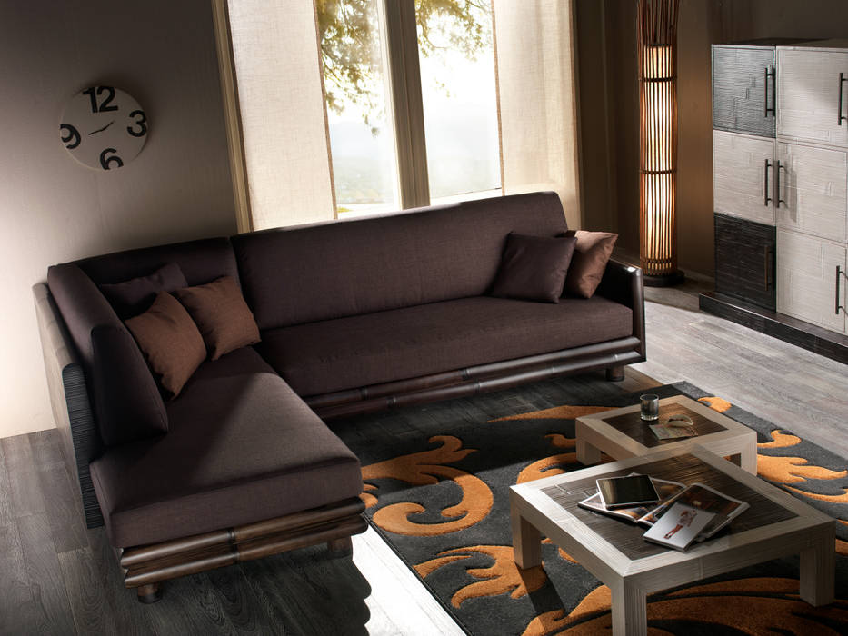 Bambusmöbel, Rattania GmbH Rattania GmbH غرفة المعيشة أريكة ومقاعد إسترخاء