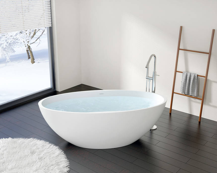 Moderne Traumbadewannen zum Verlieben, Badeloft - Badewannen und Waschbecken aus Mineralguss und Marmor Badeloft - Badewannen und Waschbecken aus Mineralguss und Marmor Modern bathroom Bathtubs & showers