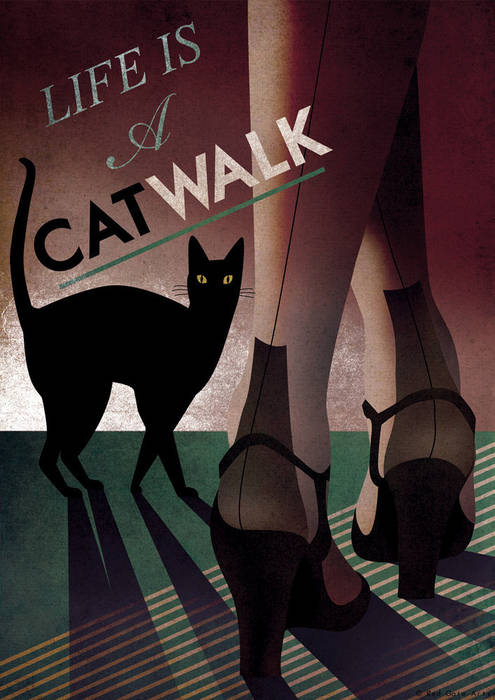 'Life Is A Catwalk' Art Print homify Other spaces Pictures & paintings