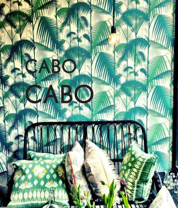 CABO CABO, Marisa Marisa Balcon, Veranda & Terrasse tropicaux Vert,Azur,La nature,Textile,Organisme,Police de caractère,Aqua,Confort,De l&#39;art,mur