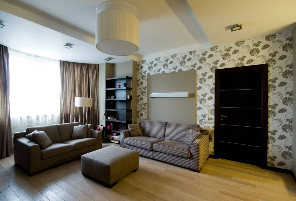 Masha-flat, ORT-interiors ORT-interiors Minimalist Oturma Odası