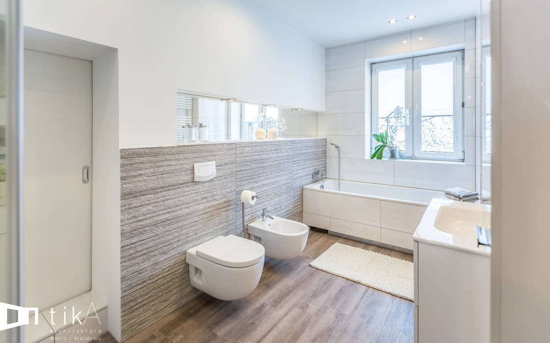 Wnętrze łazienki, Kęty, TIKA DESIGN TIKA DESIGN Modern Bathroom