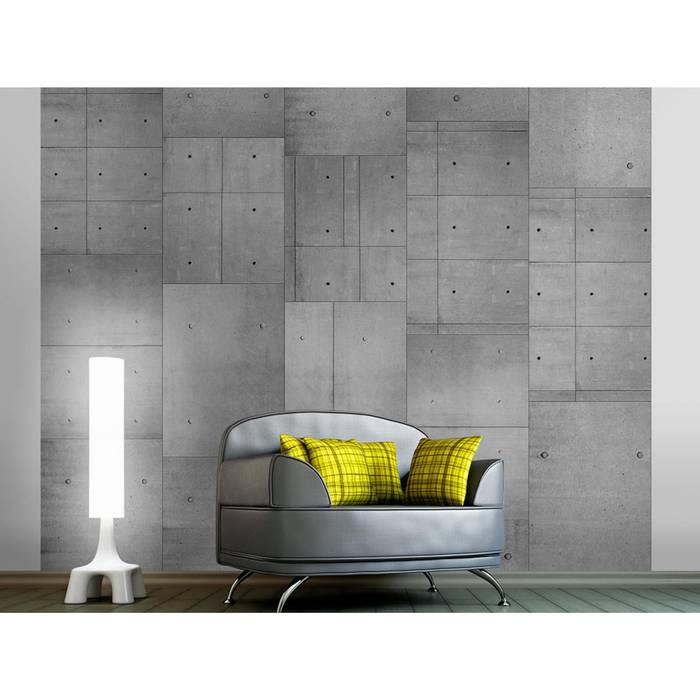 Gray domino artgeist Moderne Wände & Böden Tapeten