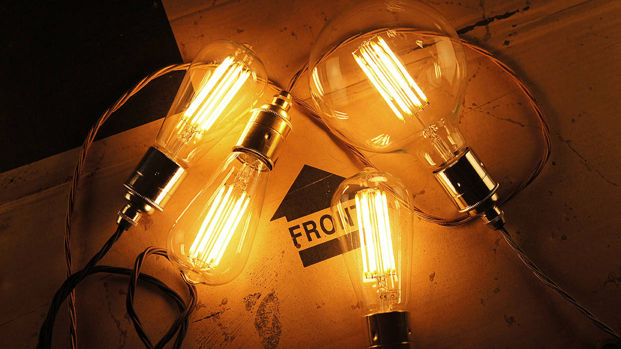 LED Filament Bulbs C. Smith & Co Рабочий кабинет в стиле минимализм Освещение