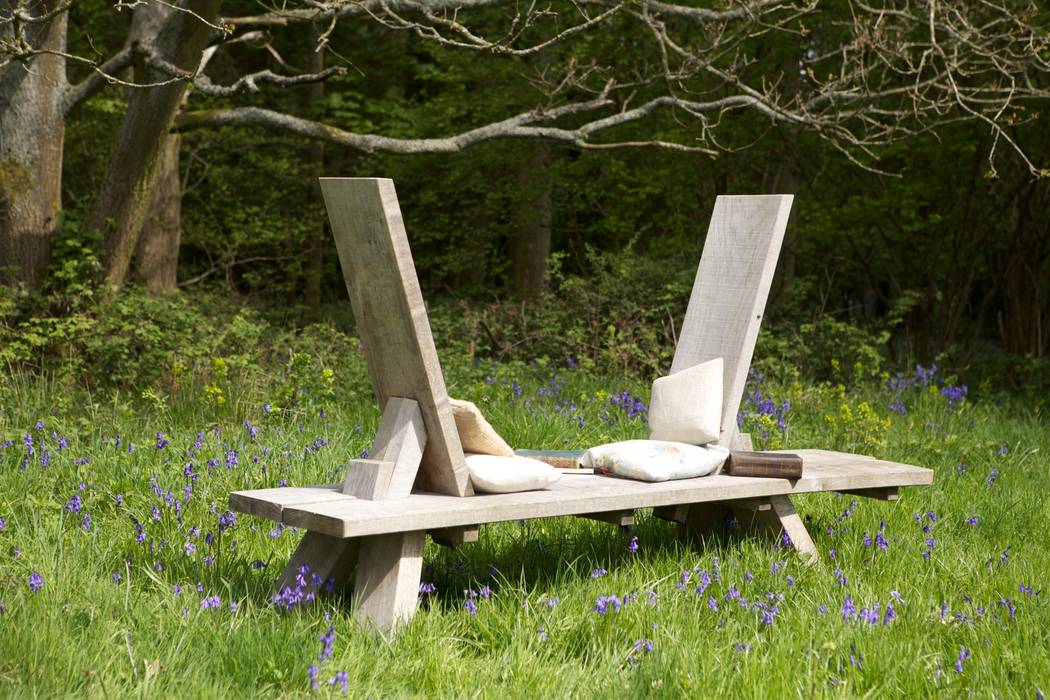 The Loveseat by Green Oak Furniture Green Oak Furniture Ltd Jardin minimaliste Meubles