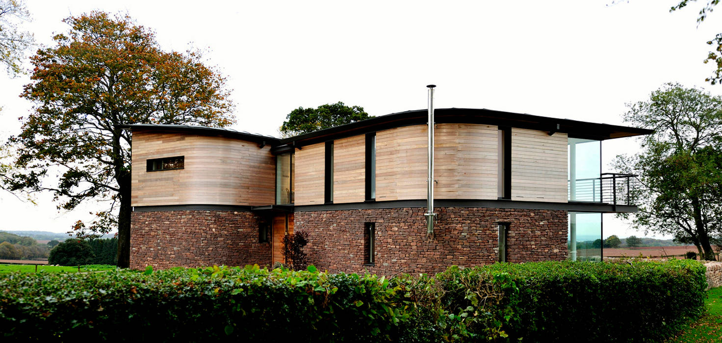 Carreg a Gwydr, Hall + Bednarczyk Architects Hall + Bednarczyk Architects Casas modernas