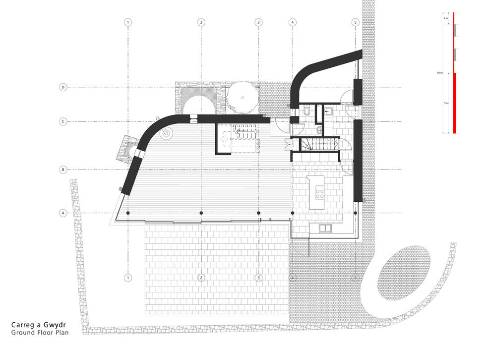 Carreg a Gwydr, Hall + Bednarczyk Architects: modern by Hall + Bednarczyk Architects, Modern