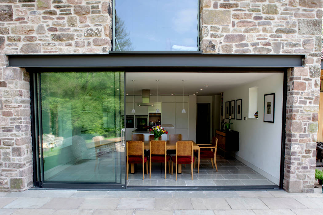 Veddw Farm, Monmouthshire, Hall + Bednarczyk Architects Hall + Bednarczyk Architects Casas modernas