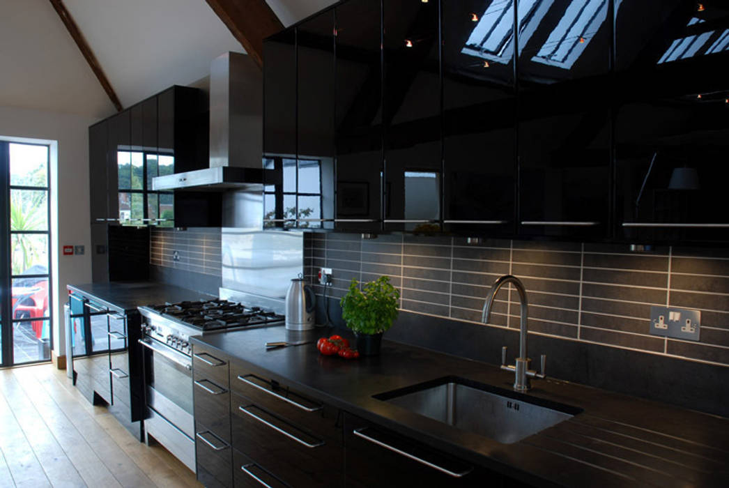 The Wine Warehouse, Chepstow, Hall + Bednarczyk Architects Hall + Bednarczyk Architects Modern kitchen