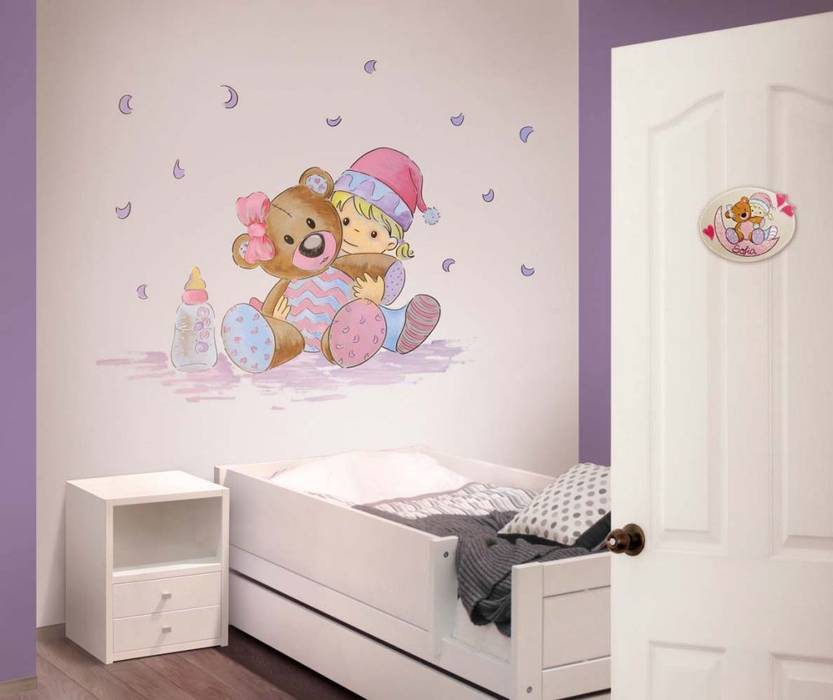 Habitaciones de bebé, Murales Divinos Murales Divinos Modern nursery/kids room