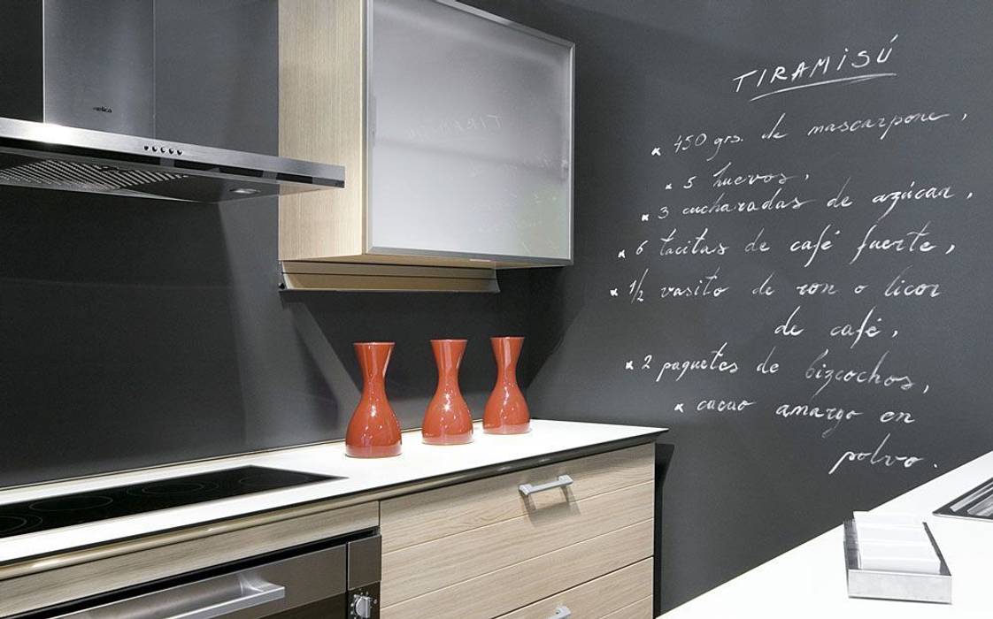 Cocinas, Murales Divinos Murales Divinos ミニマルデザインの キッチン