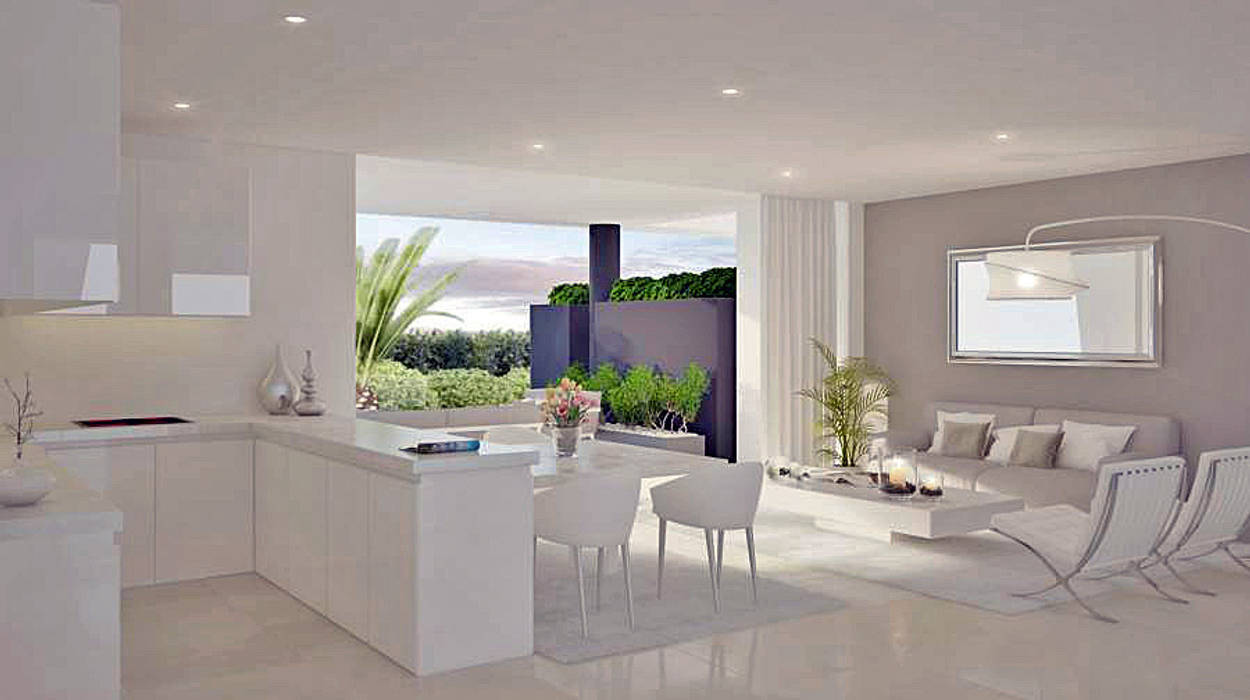 CONTEMPORARY - MODERN APARTMENT COMPLEX IN MARBELLA - MÁLAGA LOCATION - LOCATION - LOCATION, care4home care4home Modern living room