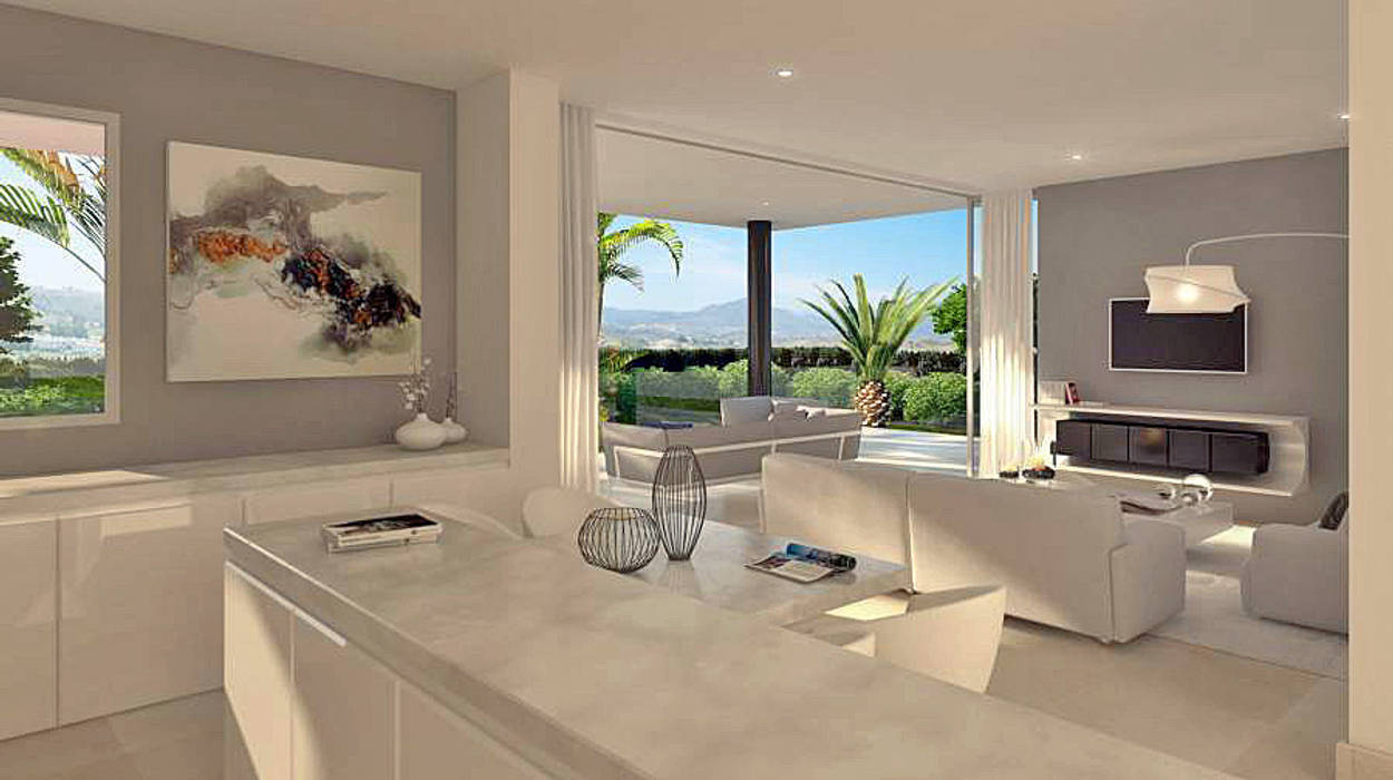 CONTEMPORARY - MODERN APARTMENT COMPLEX IN MARBELLA - MÁLAGA LOCATION - LOCATION - LOCATION, care4home care4home Phòng khách